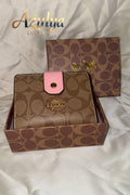 Porte-Monnaie Monogram Rose & Beige