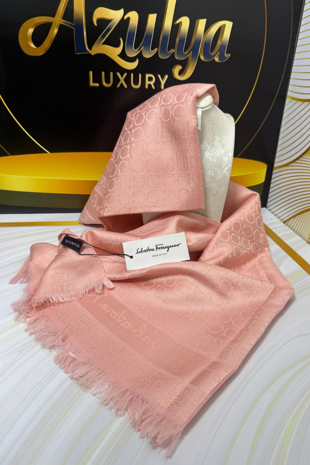 Châle Signature Rose Poudré