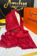 Châle Monogram Rouge Carmin