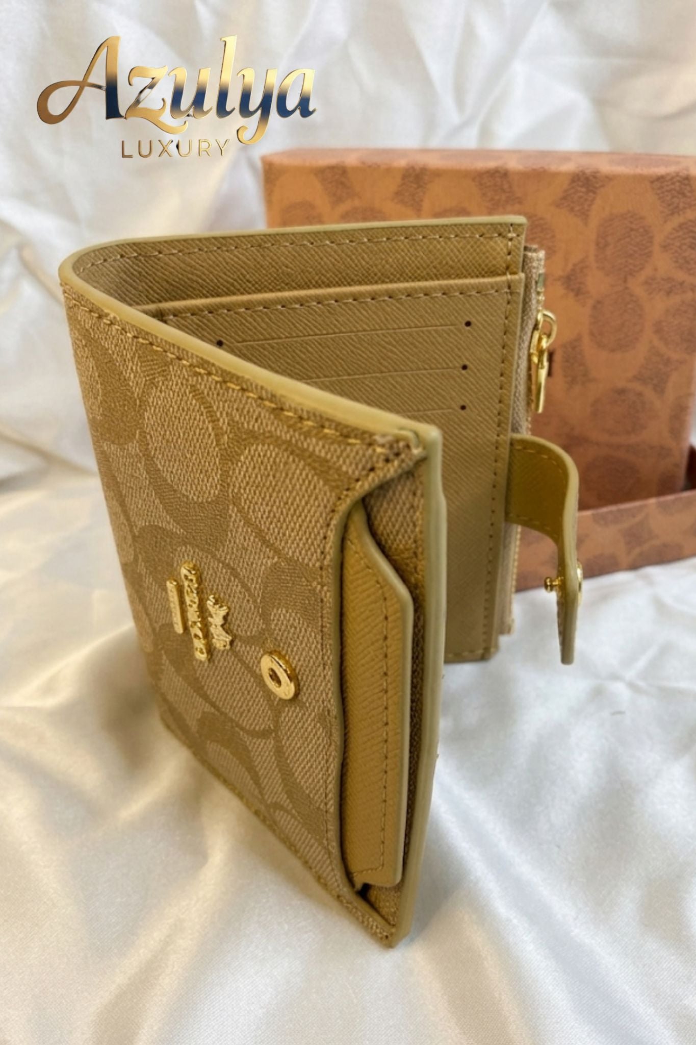 Portefeuille Élégance Camel
