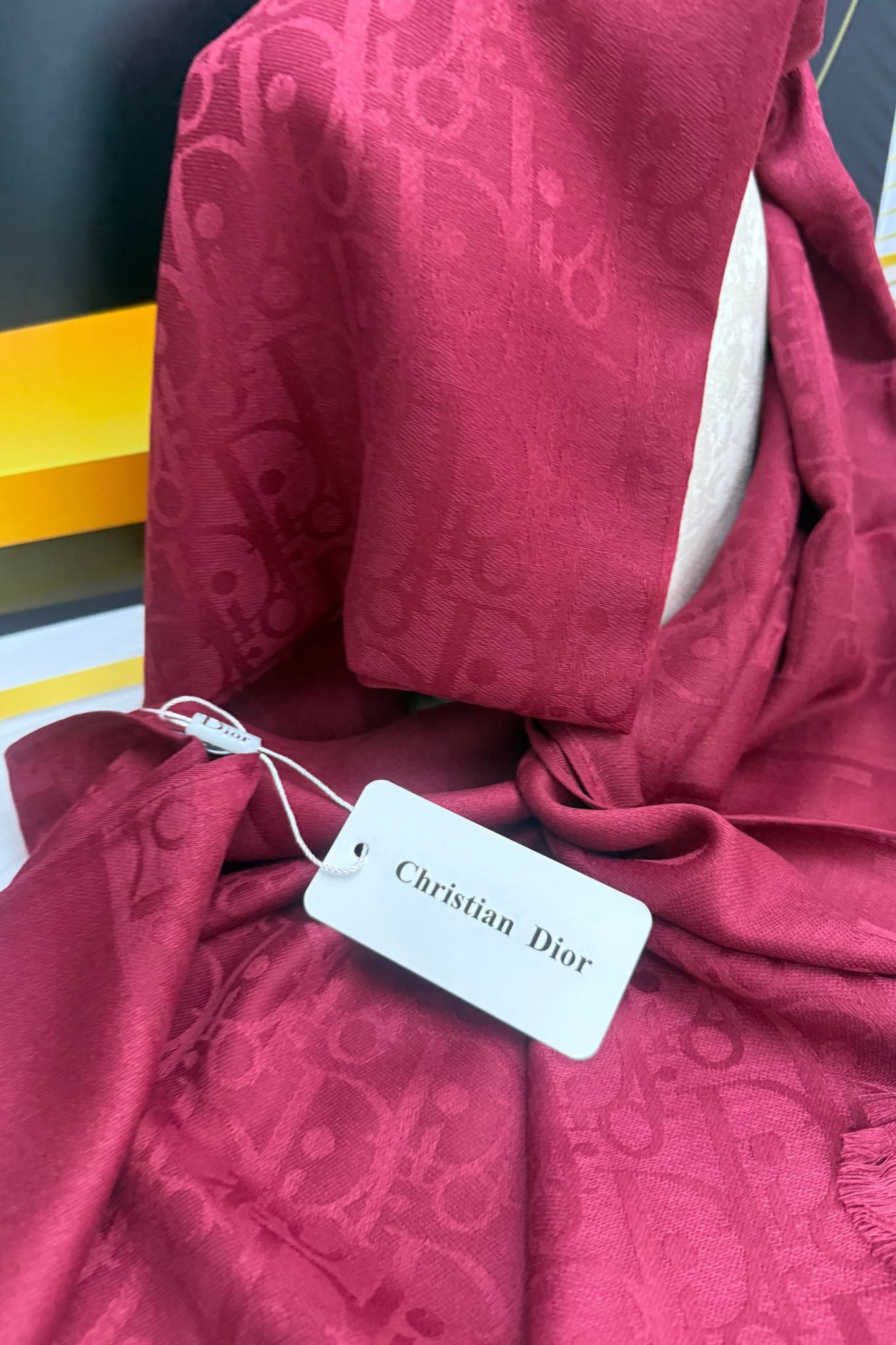Châle Monogram Bordeaux Prestige