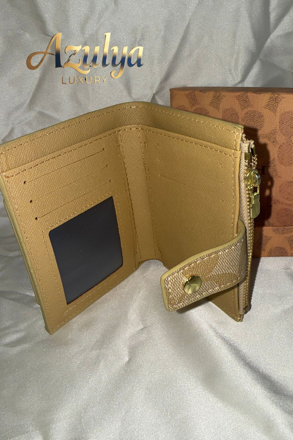 Portefeuille Élégance Camel