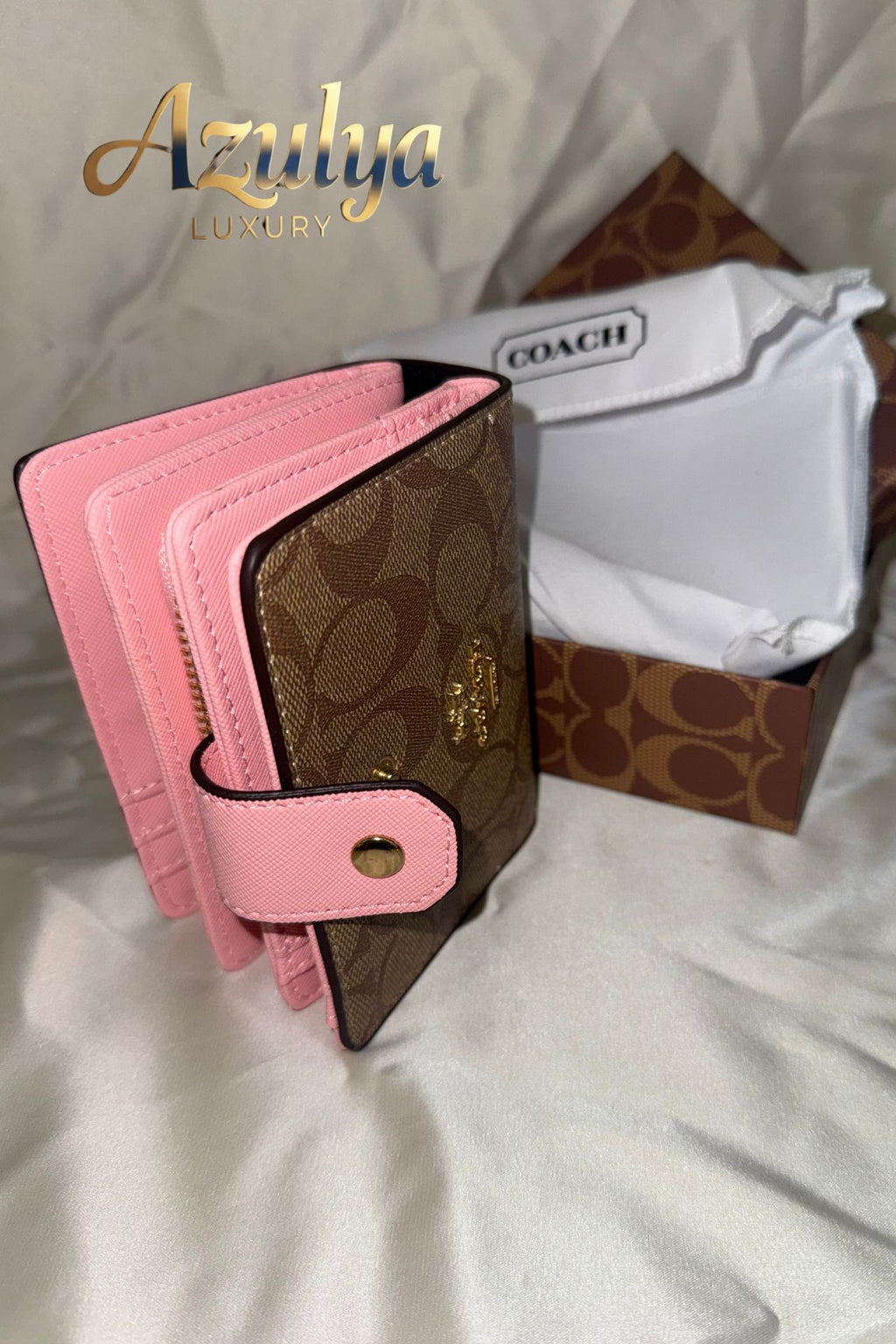Porte-Monnaie Monogram Rose & Beige